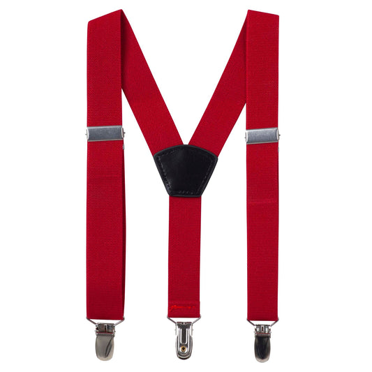 Bradley Boys Suspenders - Red