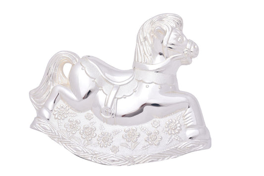 Silver Rocking Horse Moneybank