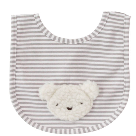 Alimrose Bibs - Sherpa Bear Ivory