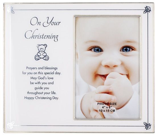 Christening Engravable Frame 6x4