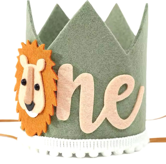 1st Birthday Crown- Safari