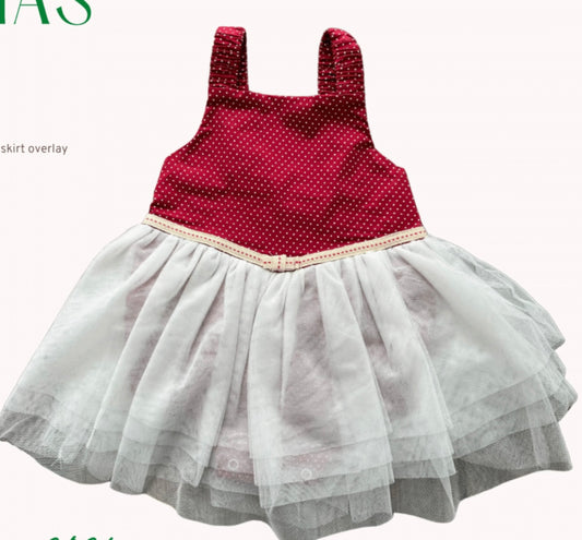 Christmas soft white tutu playsuit