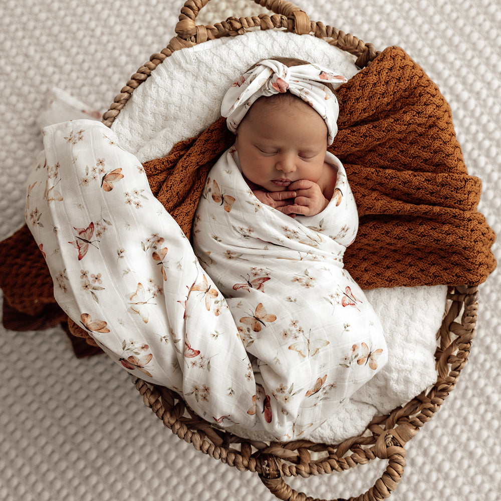 Butterfly Organic Muslin Wrap