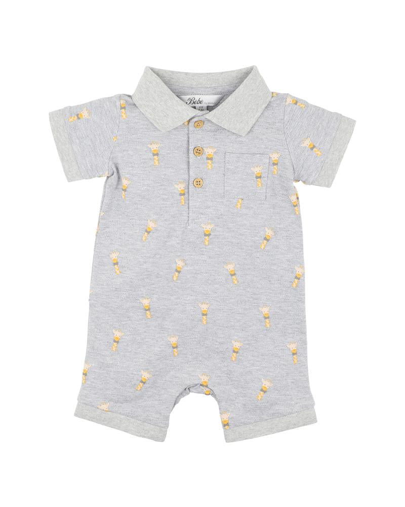 Ellis Giraffe Polo Romper