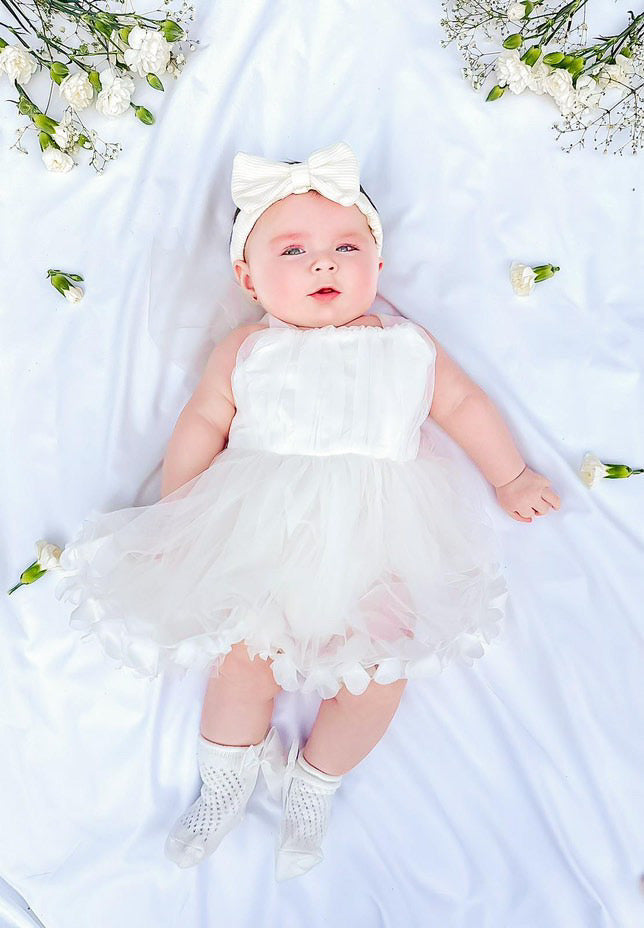 Rosa Baby Tulle Romper