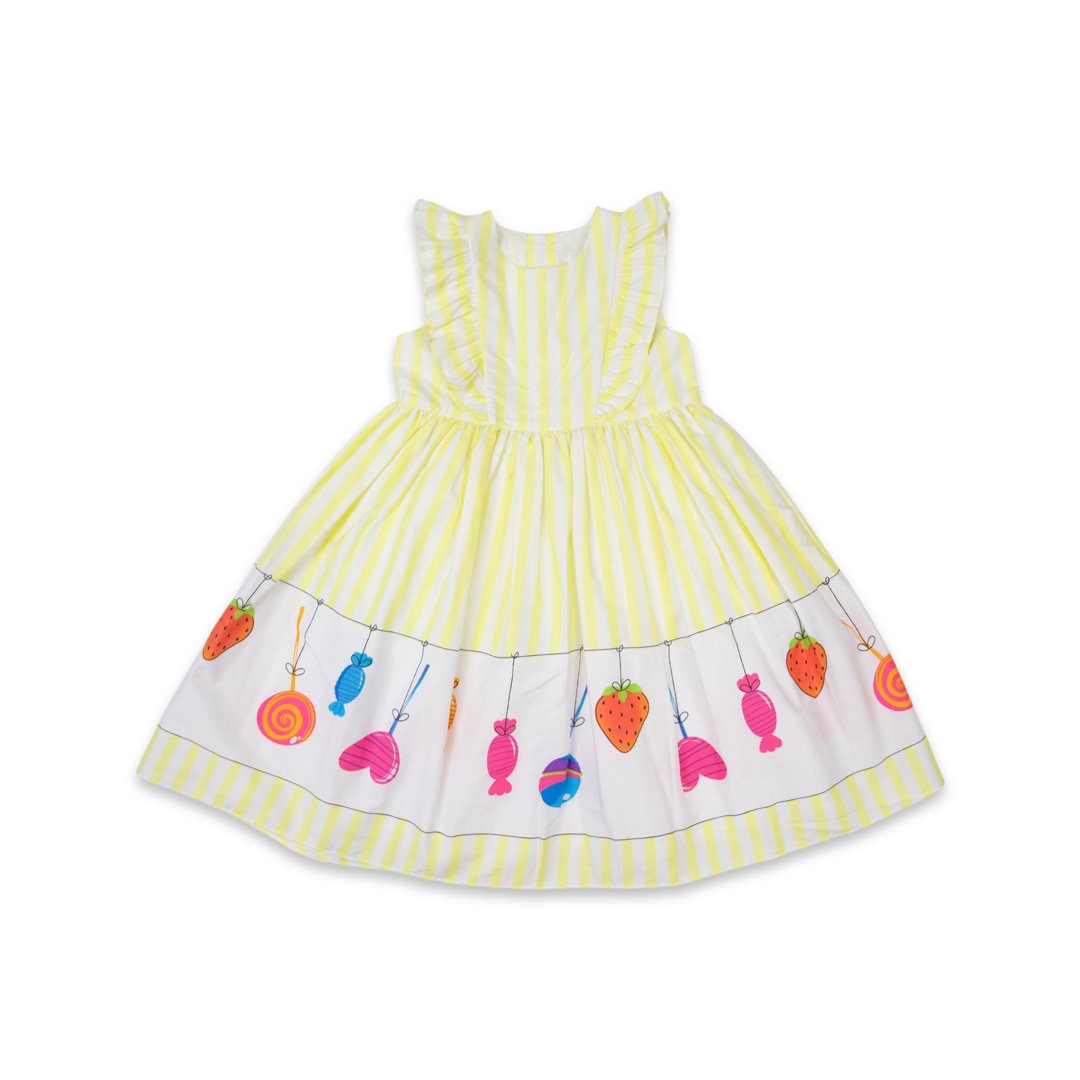 Sweet Things Frill Dress Yellow