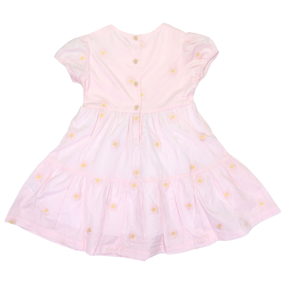 Flower Embrodiered Dress Light Pink