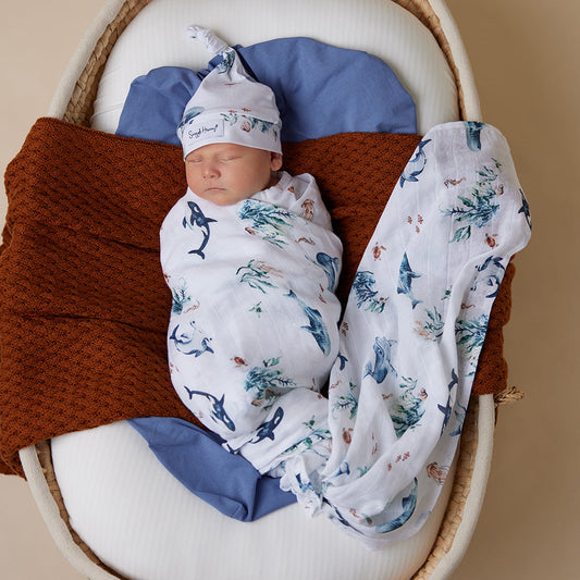 Ocean Organic Muslin Wrap