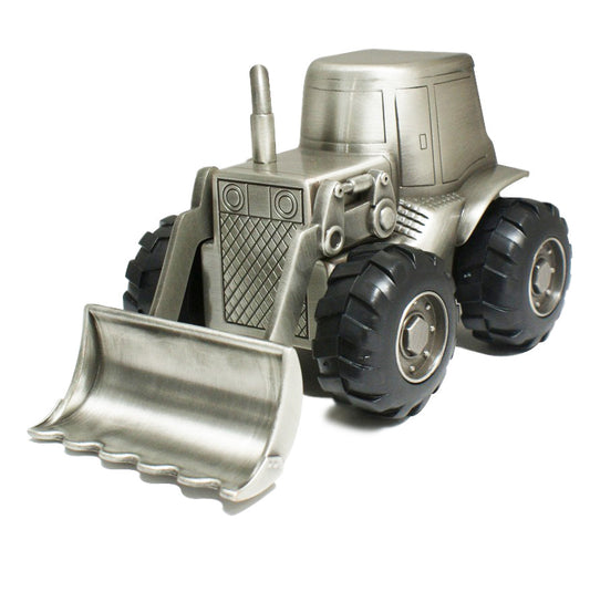 Pewter Tractor Money Bank