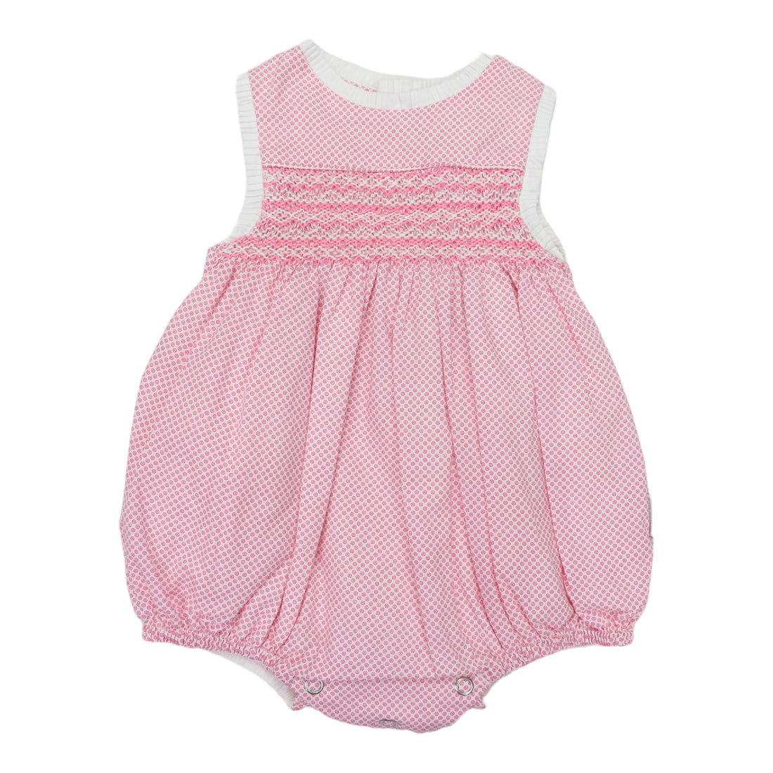 Classic Smocked Sunsuit Pink