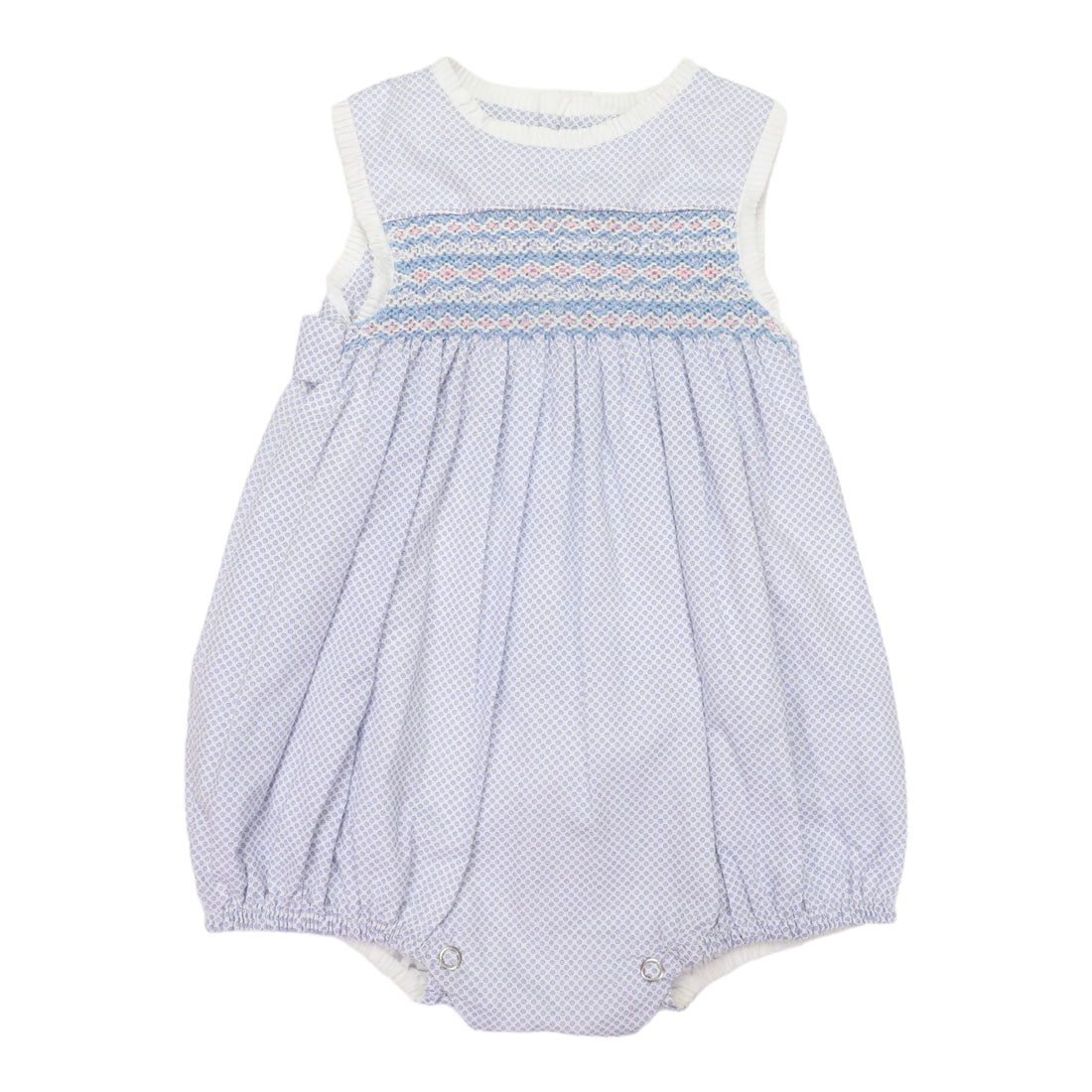 Classic Smocked Sunsuit Blue