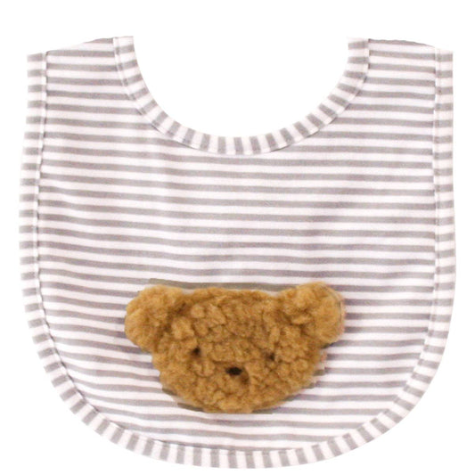 Alimrose Bibs - Sherpa Bear Caramel